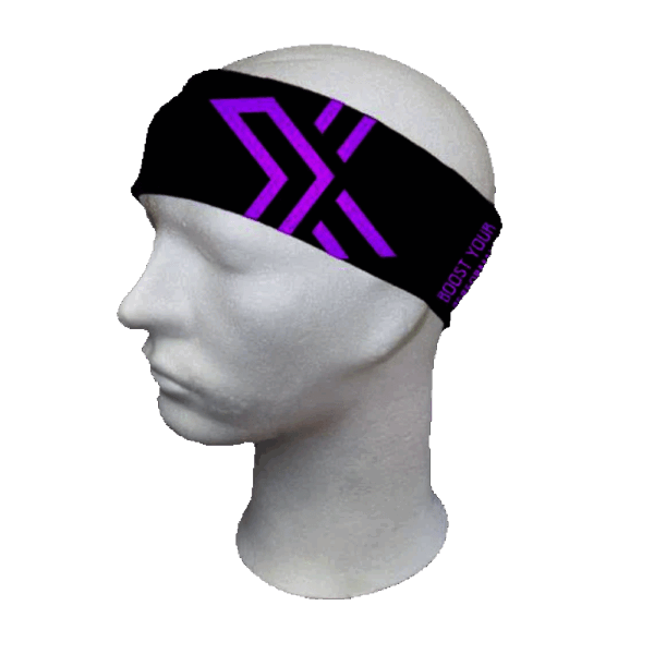 Fascia Capelli Oxdog Larga Bright Black-Pink