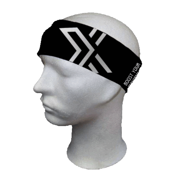 Fascia Capelli Oxdog Larga Bright Black-White