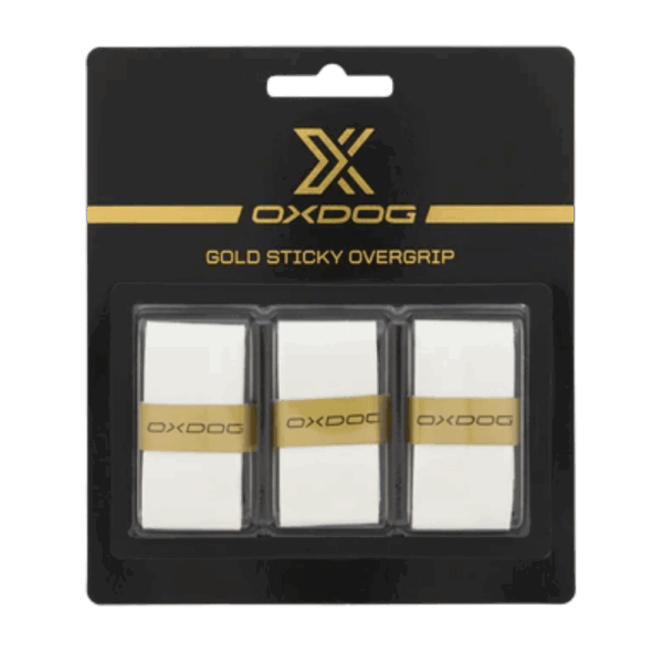 3 Overgrip Oxdog Gold Sticky White - fronte